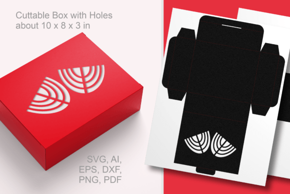 Abstract Floral Shapes Rectangular Box