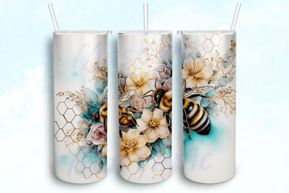 Bee Floral 20oz Sublimation Tumbler Graphics & Crafts Review