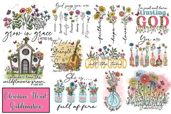 Christian Floral Sublimation Bundle: Real Project Review