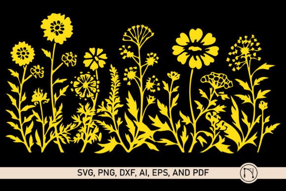 Cricut Wildflower Element SVG Bundle: Laser Cutting & Wall Decor