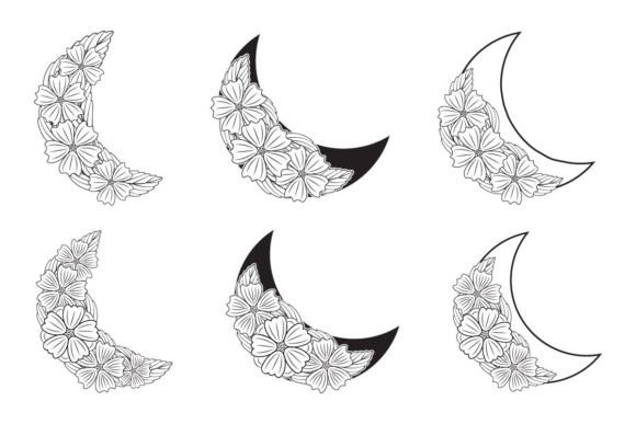 Doodle Celestial Boho Floral Moon: Graphics & Crafts Review