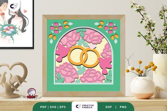 Intertwined Rings 3D Paper Cut SVG for Table Decorations