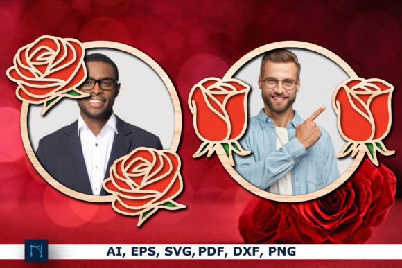 Laser Cut Floral Photo Frame SVG Bundle: Ornaments for Real Branding