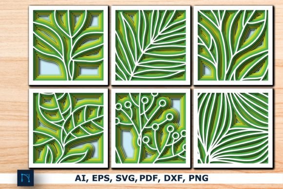 Layer Paper Cut Floral Shadowbox SVG for Laser Cutting & Wall Decor