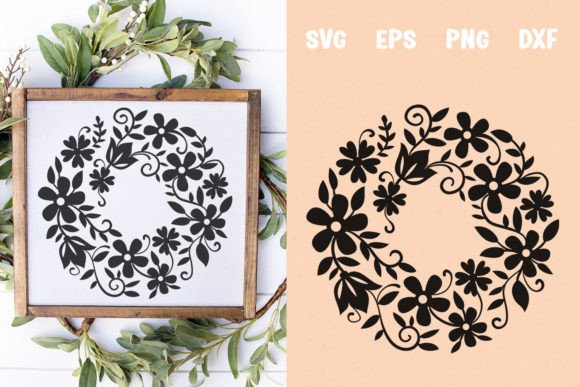 Spring Floral Monogram SVG: Crafts & Graphics for Local Branding